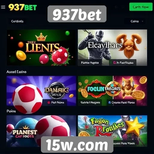 Principais jogos disponíveis na plataforma 937bet